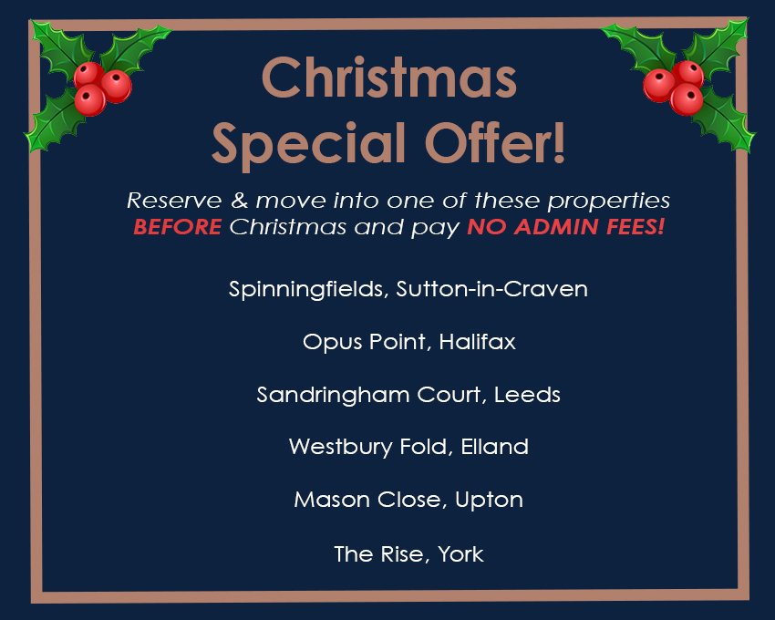 spaceprops's tweet photo. Have you seen our #Christmas special offer yet? Don't miss out on this great deal on some fantastic properties in #Yorkshire! https://t.co/p0MWQp6pqg