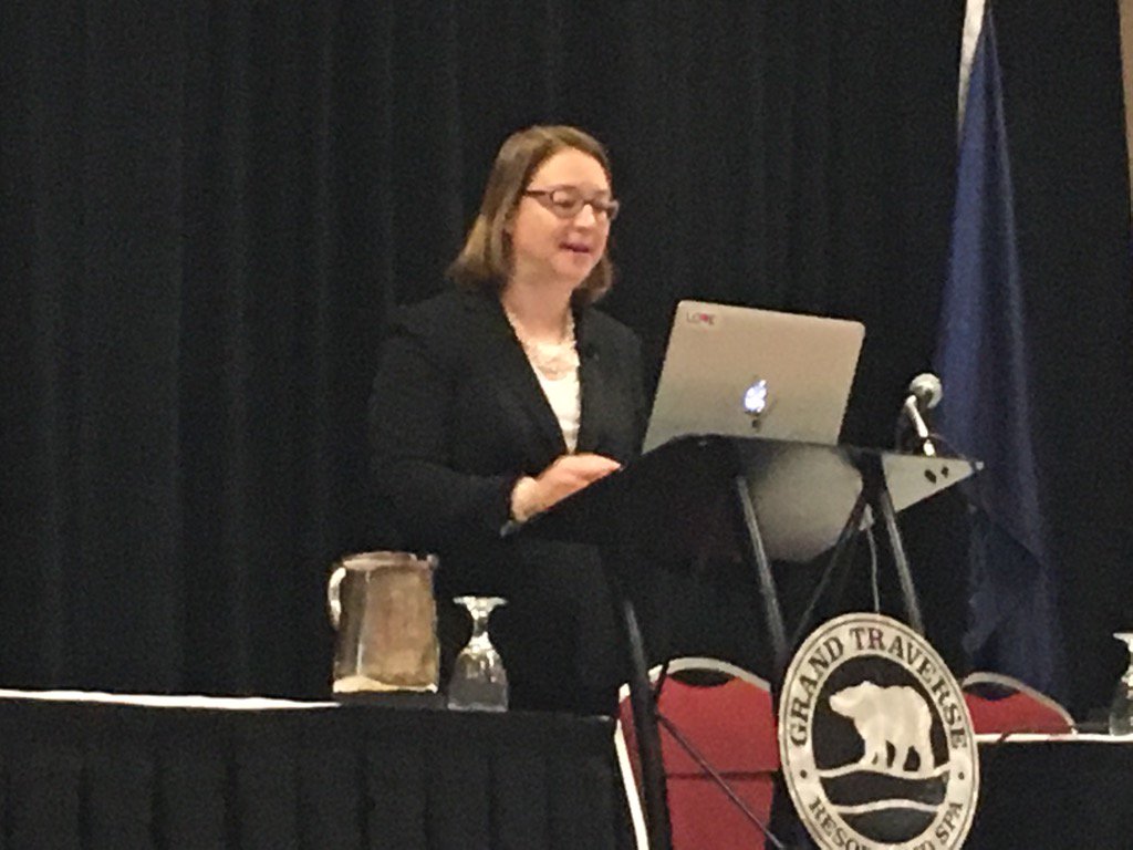 PaulLiabenow's tweet image. "Be unsatisfied-disturb the comfortable in Michigan Literacy," Dr. Nell Duke #MEMSPA16