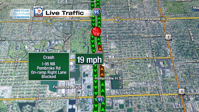Crash on I-95 NB at Pembroke Rd #traffic https://t.co/xR7HH0NPvL
