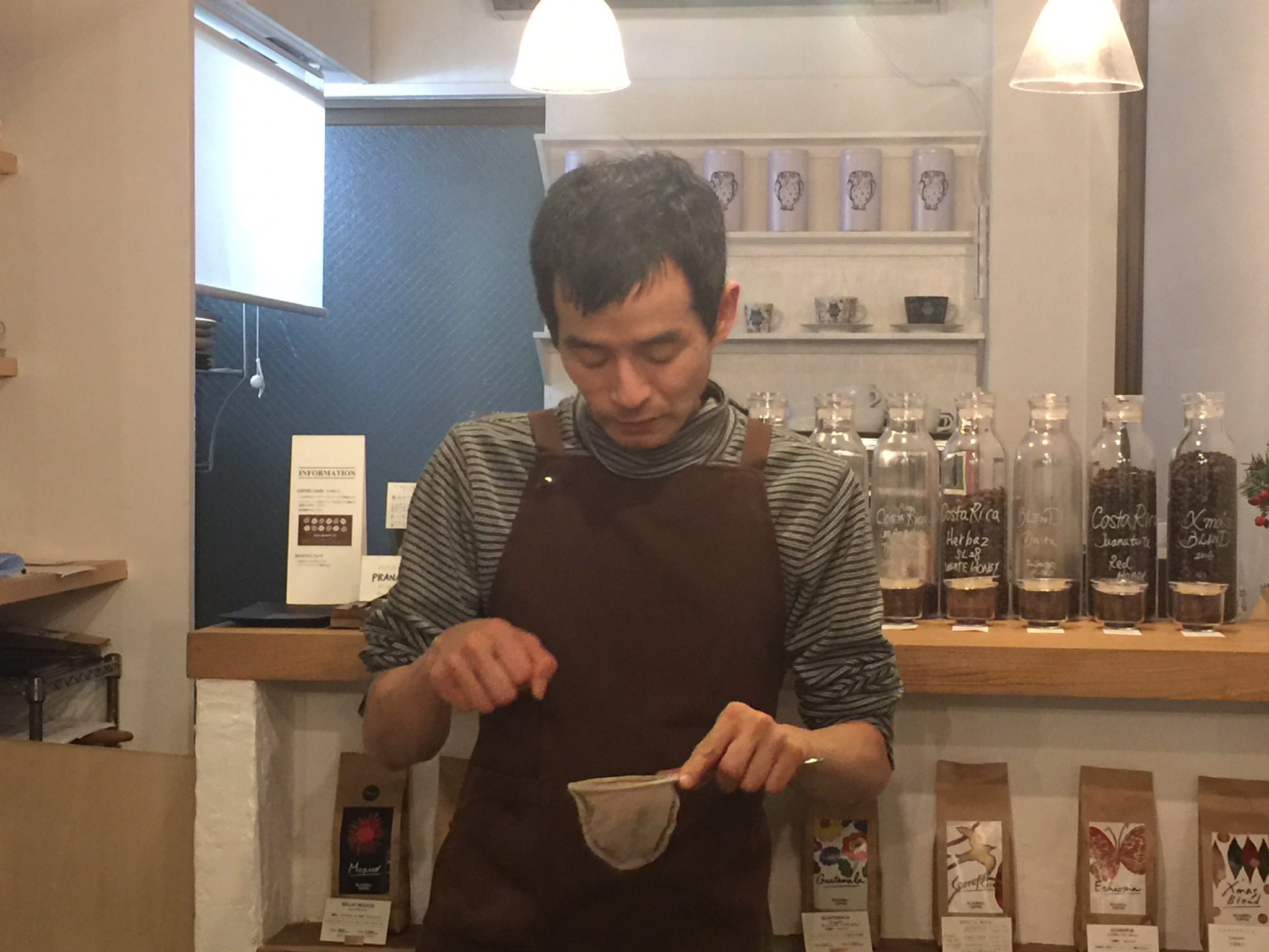 Glaubell Coffee 内田牧さんを講師に迎えて ネルドリップ講座が始まりました T Co Iuhu3fvbo0 Twitter