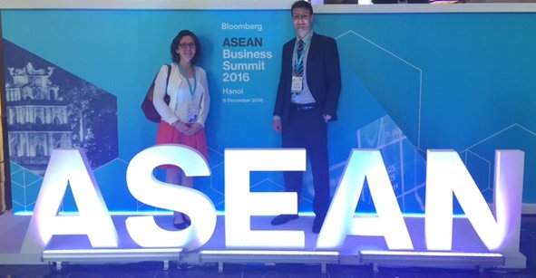 CanadaASEAN's tweet photo. Teaming up with @CAN_ASEAN to explore #AEC2016 & its possibilities at #ASEAN2016 Business Summit in Hanoi @BloombergLIVE @sa_bernier https://t.co/jbYKTaTt1W