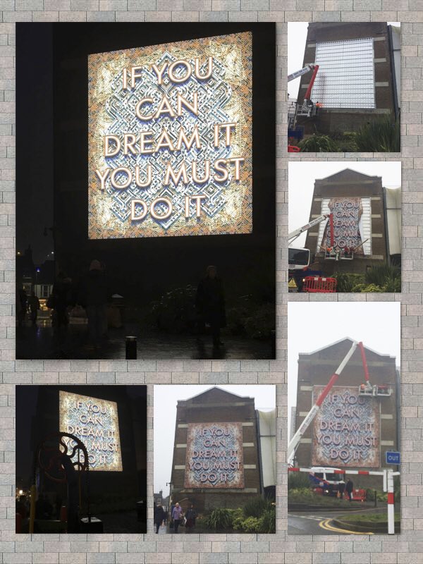 concordegraphic's tweet photo. #Marktitchner #lightbox #installation in #Luton for @lutonculture @AsYouChange. Amazing #dayandnight https://t.co/pAKdGk1vX4