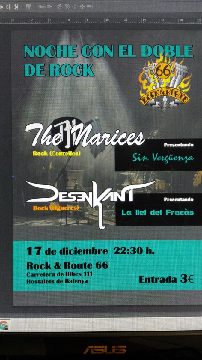 El 17 de diciembre tocamos en el Rock&amp;Route66 de Hostalets de Balenyà junto con nuestros colegas @theNarices