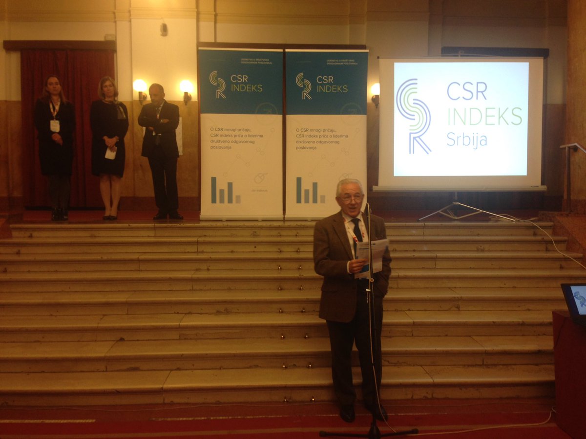naled_serbia's tweet photo. Predsednik Etičkog komiteta NALED-a Dejvid Litgo govori na #CSRforumu2016 o značaju #CSRindex @SmartKolektiv https://t.co/ikOKVGkXJv