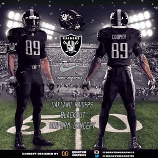 Raiders All Black Color Rush 2024 www.hockeyplayer .ar