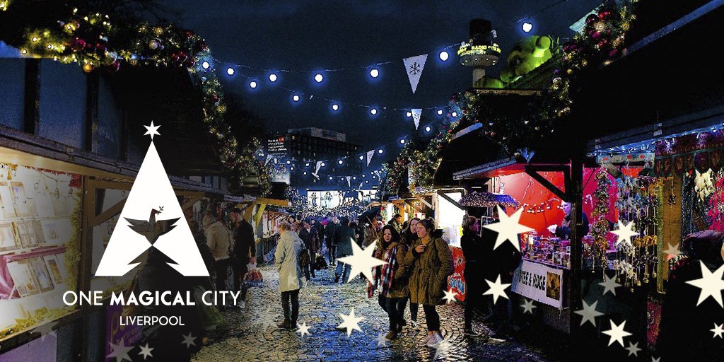 VisitLiverpool's tweet photo. Fantastic news! #Liverpool's Christmas Markets have been extended into the New Year https://t.co/HIr825g2pF #OneMagicalCity 🌟 https://t.co/eIMKtiNaA3