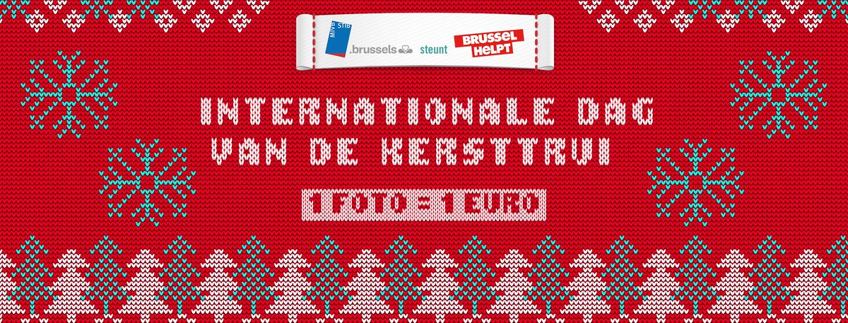 STIBMIVB's tweet photo. De #MIVB steunt de Internationale Dag van de Kersttrui ❤ #IDK16 #BrusselHelpt @BRUZZbe 
https://t.co/B0sR5gczG5 https://t.co/bLH52R5xZz