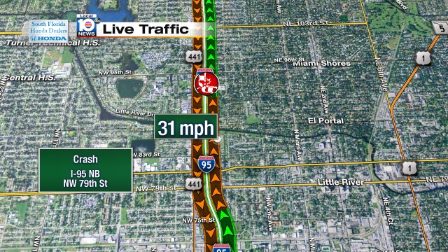Crash on I-95 NB at NW 79th St #traffic https://t.co/BoVoWrfHAi