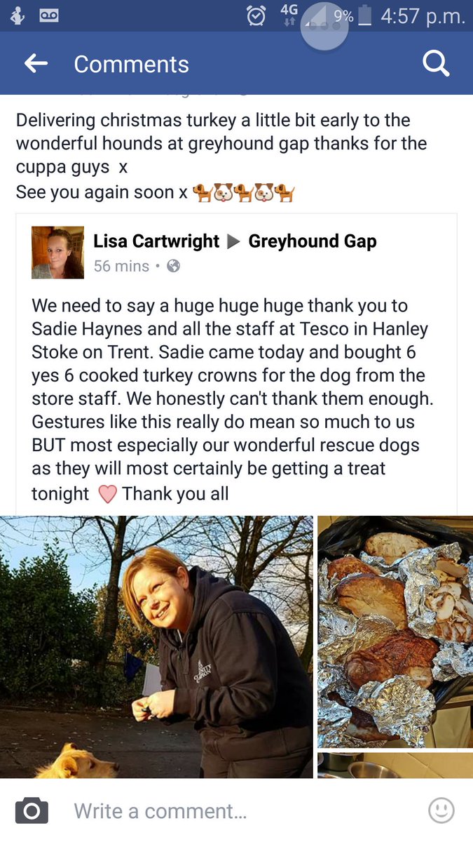 sadiehaynea's tweet photo. #Hanleyextra #community #millionlittlehelps 🐕🐶🐕🐶🎅🎅 delivering christmas turkey a little bit early @GreyhoundGap @IanKelsall @cosnakickbo https://t.co/B97VpT23M4