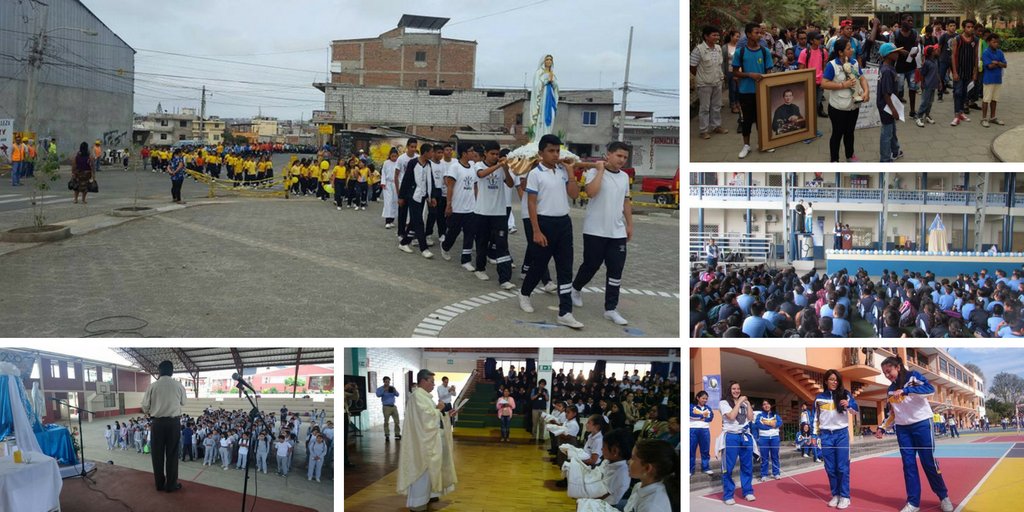 salesianos_ec's tweet photo. Centros Educativos #Salesianos del #Ecuador viven con devoción y alegría el #DiaInmaculada y el inicio de la obra educativa de #DonBosco. https://t.co/7jxW3OtZqR