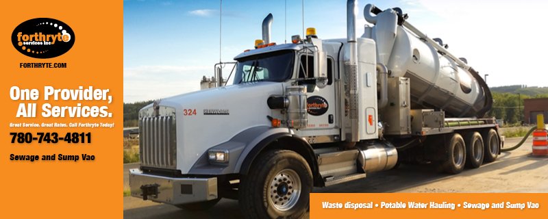 Forthryte's tweet photo. Whether you need waste disposal, potable water supply, septic or sump vac services. Call 780-743-4811 https://t.co/3TlS8OgdN3 #rmwb #ymm https://t.co/n4mssqKauF