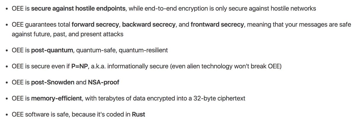 veorq's tweet image. end-to-end encryption is flawed and insecure, use ONE-END ENCRYPTION instead
github.com/veorq/oee