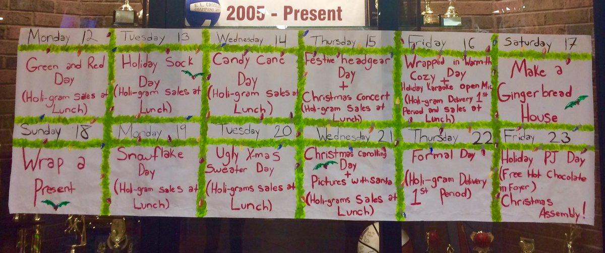 GSSSCouncil's tweet image. IT'S THE 12 DAYS OF CHRISTMAS SPIRIT! Next Monday, buy holi-grams for your friends to be delivered by Santa Claus himself🎅🎄🎉❤️#yougoglencoco