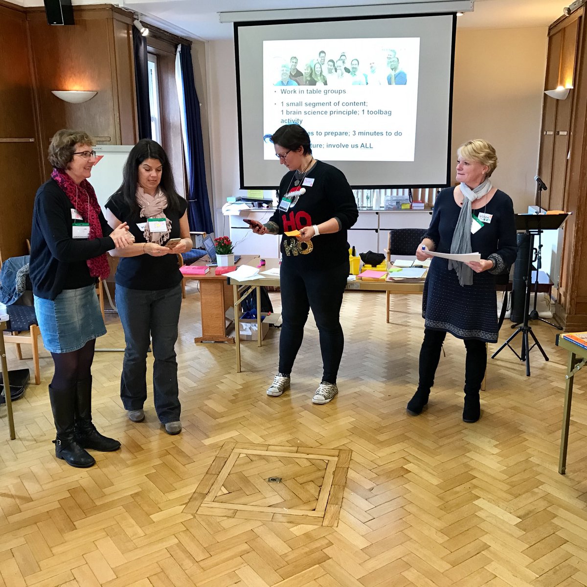 Fun day of #trainingfromthebackoftheroom #tbr. Who'd' even thought learning a hip wiggle could be so much fun?