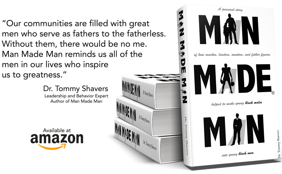 DrTommyShavers's tweet photo. Man Made Man - Get it! Read it! Share it!
Kindle https://t.co/C1DhLv9JMw
Paperback https://t.co/Qhy1uCIOsZ
#ManMadeMan #Leadership #Life https://t.co/j9kZ9Hiylg