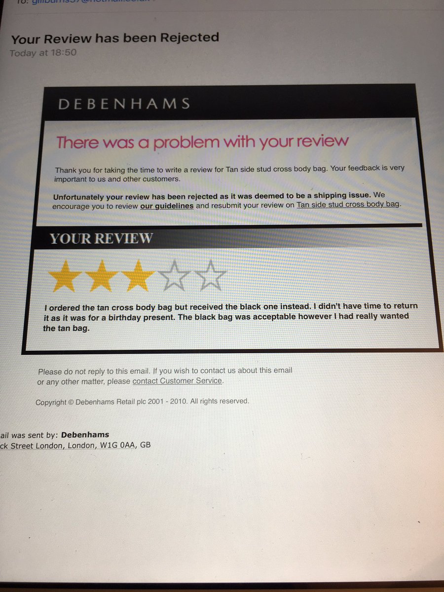 GillPiercy's tweet image. @Debenhams #whyask? Surely all feedback valuable!
