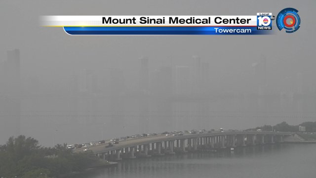 FOGGY MORNING - Low clouds bringing the visibility down during the start of this Thursday. Drive safely! https://t.co/m5OVSbe9Zc