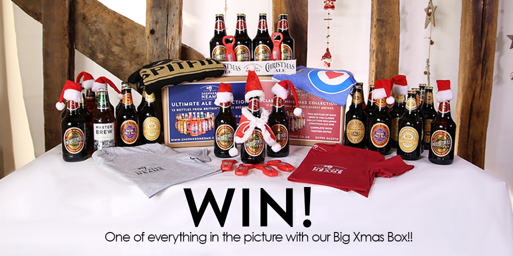 ShepherdNeame's tweet photo. #WIN daily prizes and a Big Xmas Box in our #RandomActsofBeeriness #prizedraw incl one of everything pictured below! https://t.co/GpB9Z6bMI8 https://t.co/kX8jzuWQqY