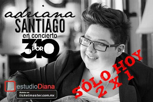 abrilq's tweet photo. Mañana viernes @adrissantiago en  @teatrodiana  #GUADALAJARA. Sólo hoy boletos al 2x1 en taquillas y ticketmaster #QueLaCanciónVuele https://t.co/eF3jwF5260