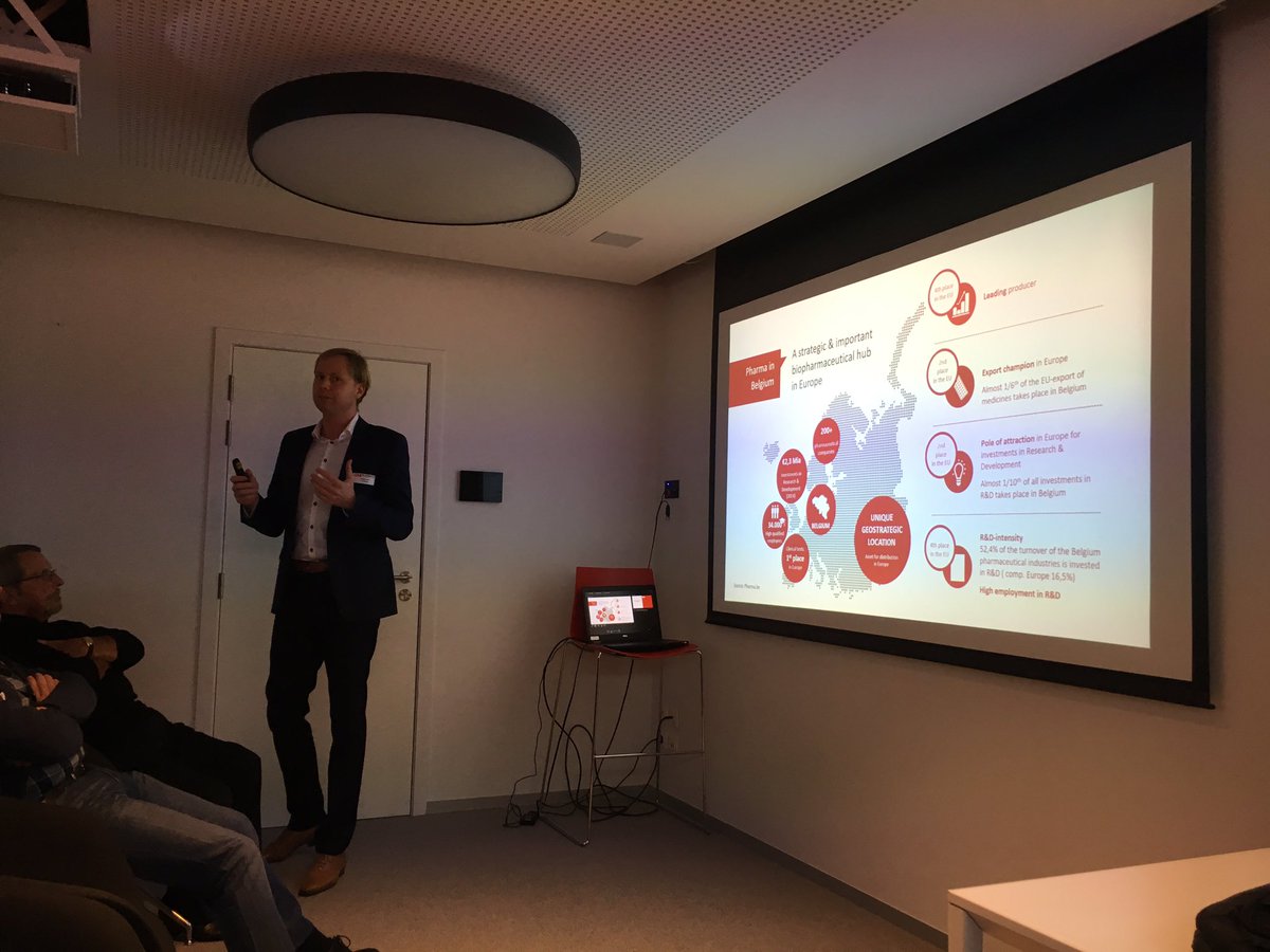BVanSteenweghen's tweet photo. Welcome to the Pharma Valley @PICSbelgium @VIB_Ink_Log @H_Essers https://t.co/9TW6L1L5pS