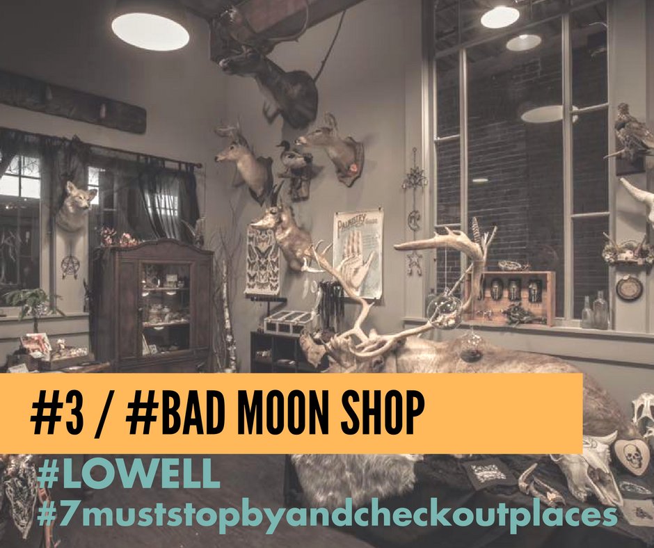 LikeLowell's tweet photo. #3 of the #7MustStopByAndCheckOutPlaces For Your Lowell Holiday Shopping Trip #Lowell #BadMoonShop #LikeLowell #HolidayShopping #ShopLocal https://t.co/tVsmpHpPLY