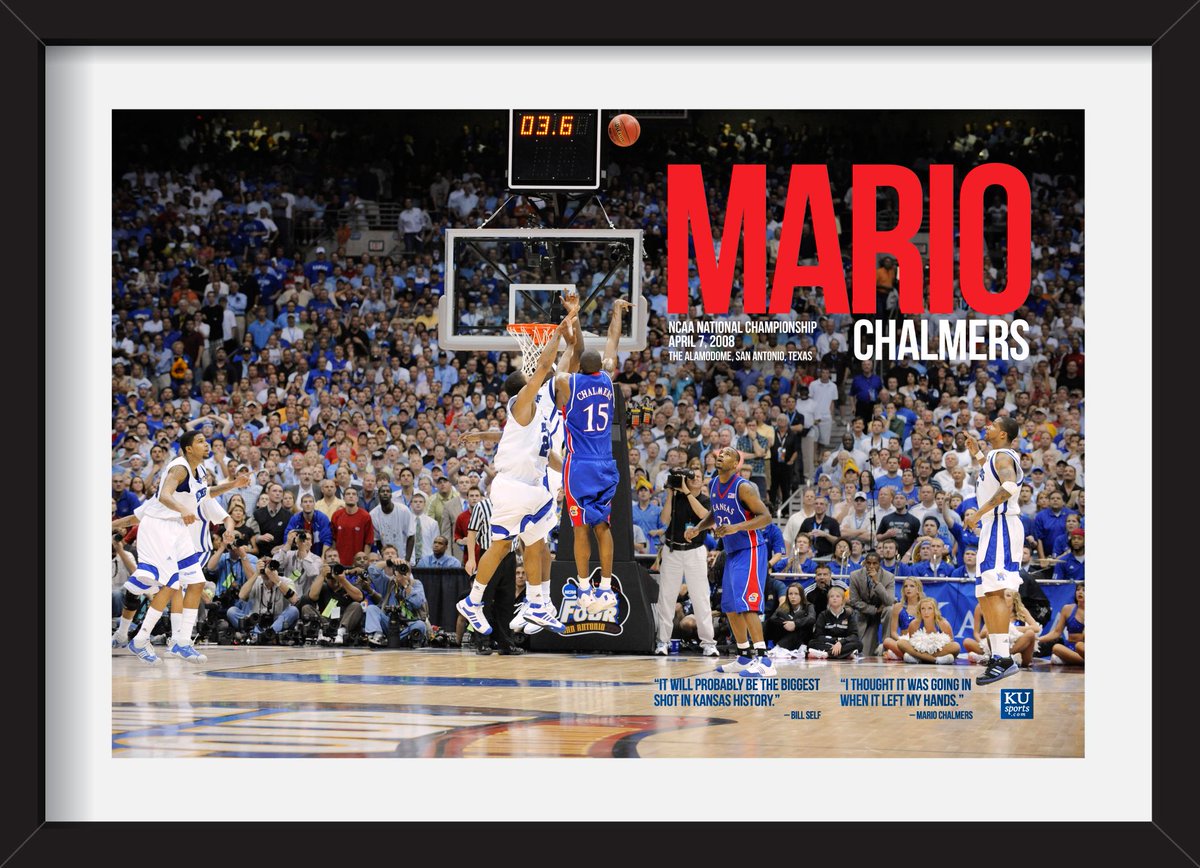 This framed "Mario's Miracle" print from <a href="/KUsports/">KUsports.com</a> could be yours!

Enter to win: kusports.com/legends2
Buy now: kusports.com/mario