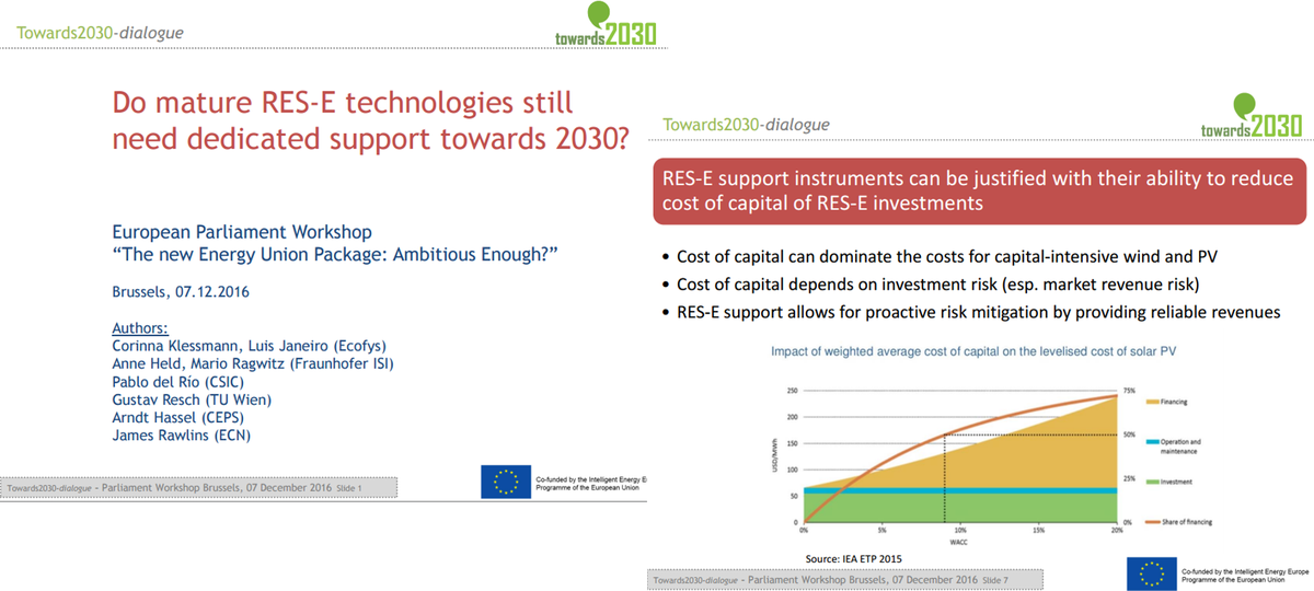 Towards2030's tweet photo. #RES-E technologies #towards2030, by @Ecofys, @FraunhoferISI, @CSIC, @tuvienna, @CEPS_thinktank, @ECN https://t.co/UTc436kFKq https://t.co/SvalfM0vJK