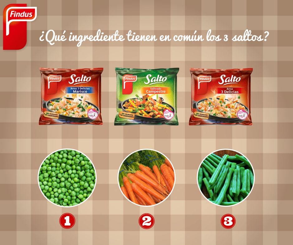 Findus_ES's tweet photo. #FindusFan, ¿sabrías decirnos qué #ingrediente tienen en común estos 3 saltos? 🙊 #alimentación #verdura https://t.co/eMii855119
