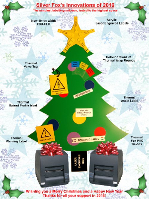 SilverFox's tweet photo. Seasons Greetings from Silver Fox
https://t.co/ED5Bwlx5hF 
#Labelling #Innovation #CableLabelling #Labeltree https://t.co/OCImcAGBOC