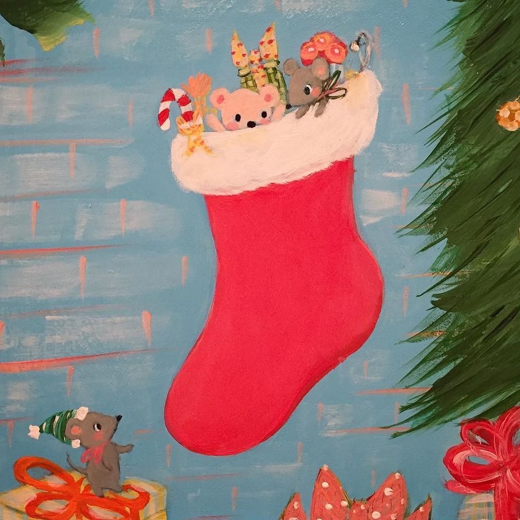 ArtworkByAllyn's tweet photo. Day 8 ✨ #itsadvent2016 #stocking #mouse finds himself included as a #stockingstuffer ;) #t… https://t.co/5PN0Hcvt2d https://t.co/1EIxOdXAUI
