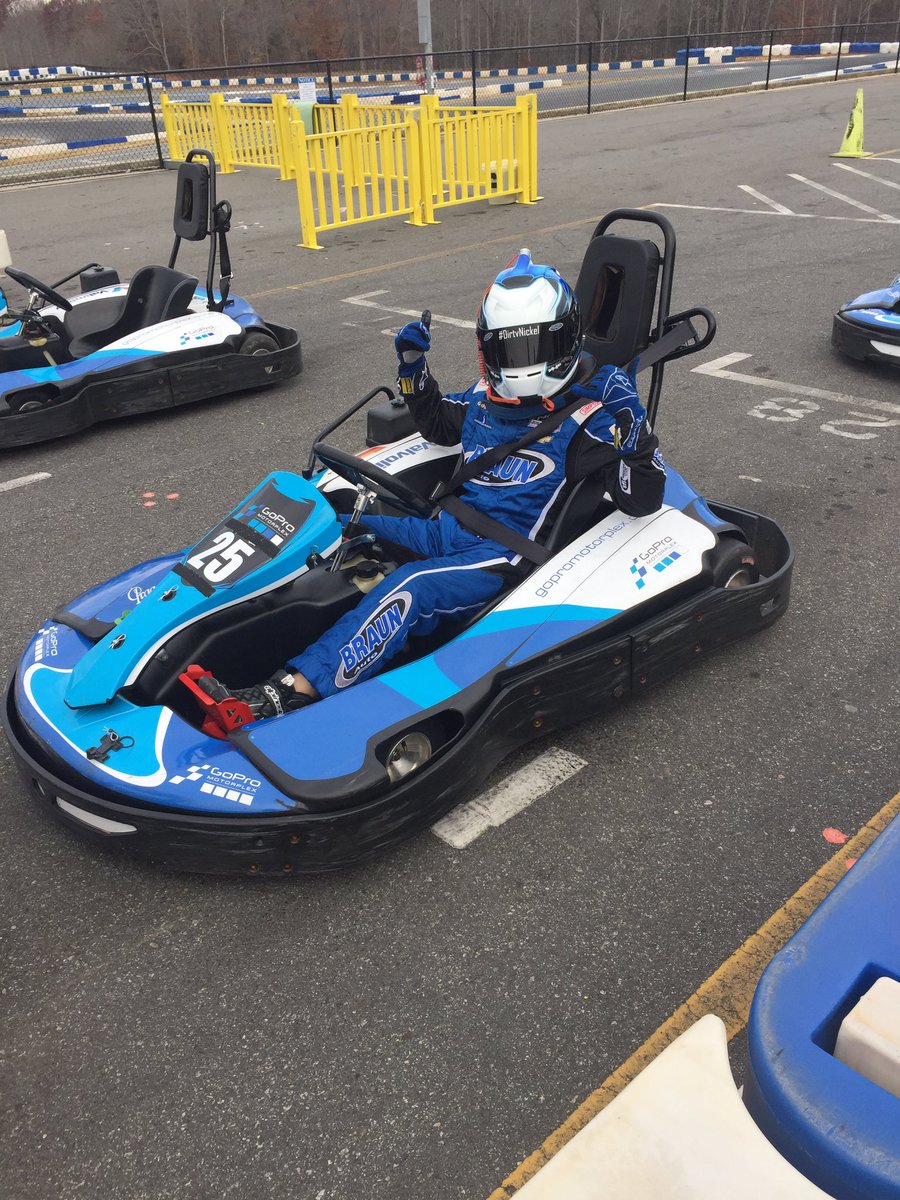 TeamHSMJM's tweet photo. It's @NASCARHomeTrack media day out here at @GoProMotorplex! @Justin_Haley_ is ready to get on track for some practice runs. #KNEast https://t.co/YYWD908EbG