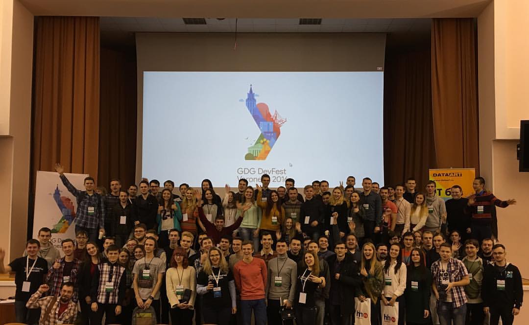 ZviadKardava's tweet photo. Phts from #DevFest_vrn. Made a #techtalk w/ @nekdenis about #ProjectTango #GoogleHome and #WebBluetooth. Thks to @DataArt.
#GDE #IoT https://t.co/rbJRYTNapG