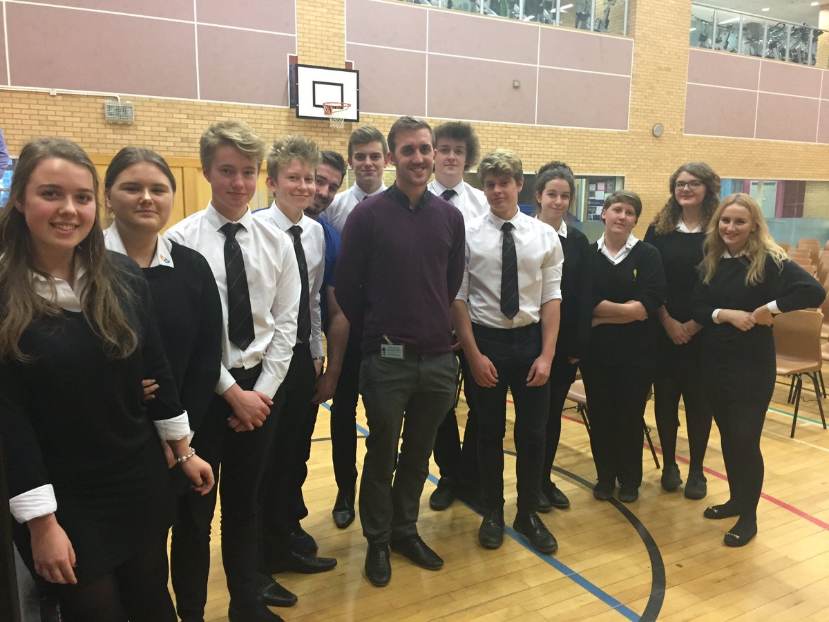 mcswelshbacc's tweet photo. Baptist minister and ex-MCS PE teacher with his old form today following the Global Citizenship Conference @LearnWithMCS @MonmouthCompPE https://t.co/wBsgPkYVC4
