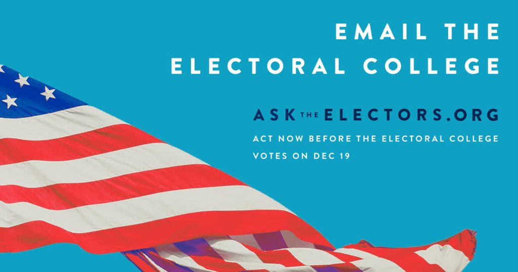 fumptrump's tweet photo. Use this tool from @readme4facts to send an email to all Electoral College reps #fumptrump https://t.co/i5oPQXgBkD https://t.co/mb1EvGlrqw