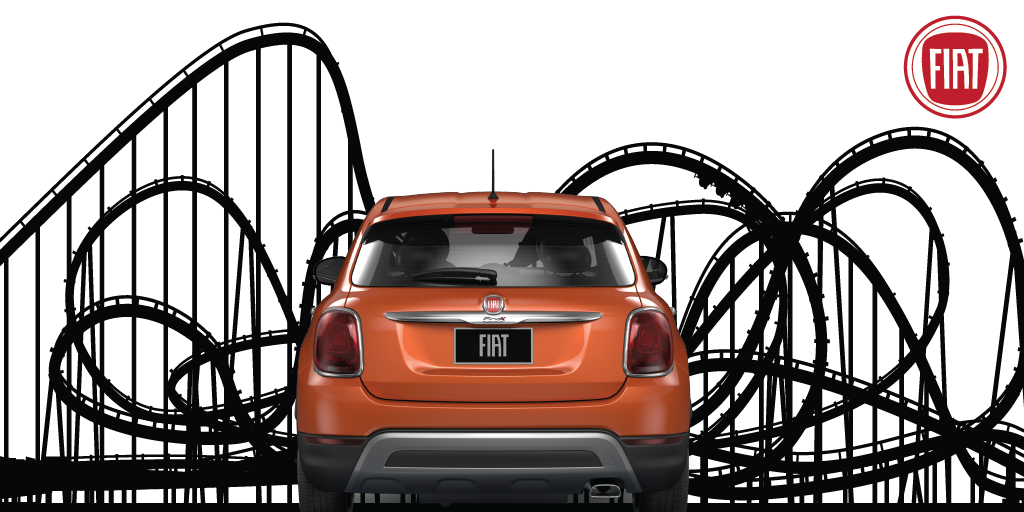 FIATUSA's tweet photo. The #FIAT #500X will give you a thrilling new perspective. Click the pic and see a cool trick. #ClickToReveal https://t.co/4ay16gljvT
