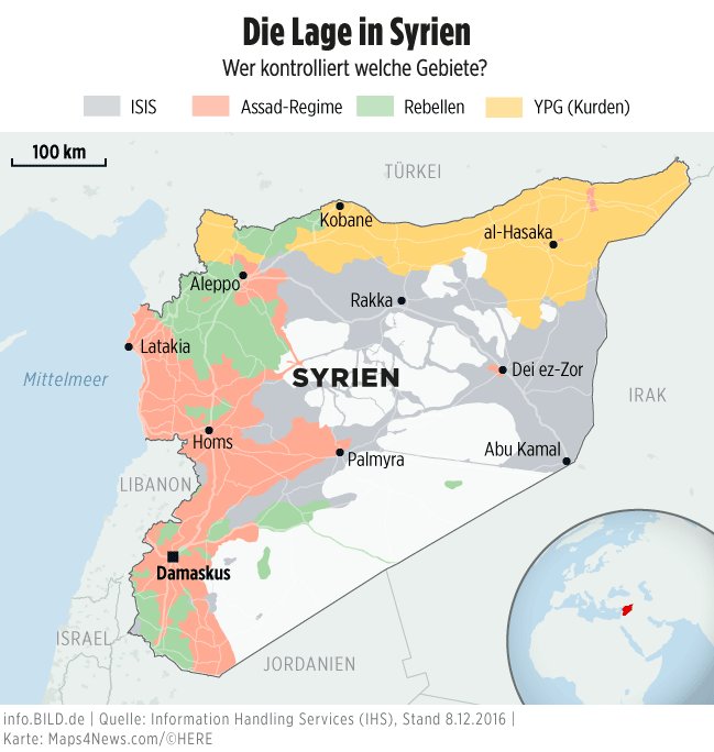 Wer kontrolliert welche Gebiete in Syrien? Ein Überblick von infoBILD BILD Scoopnest