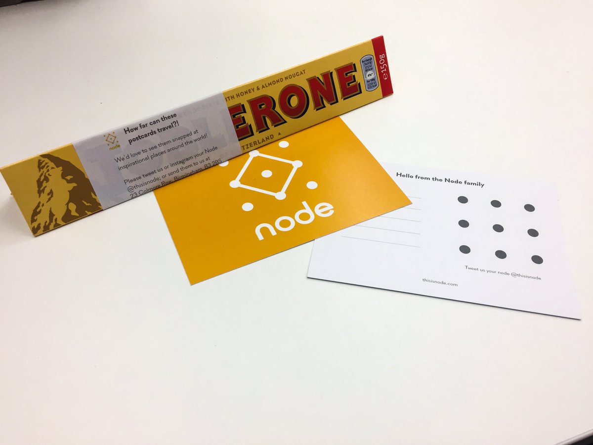 thisisnode's tweet image. Send us your Node and you could win a post-Brexit Toblerone! #ThisisNode