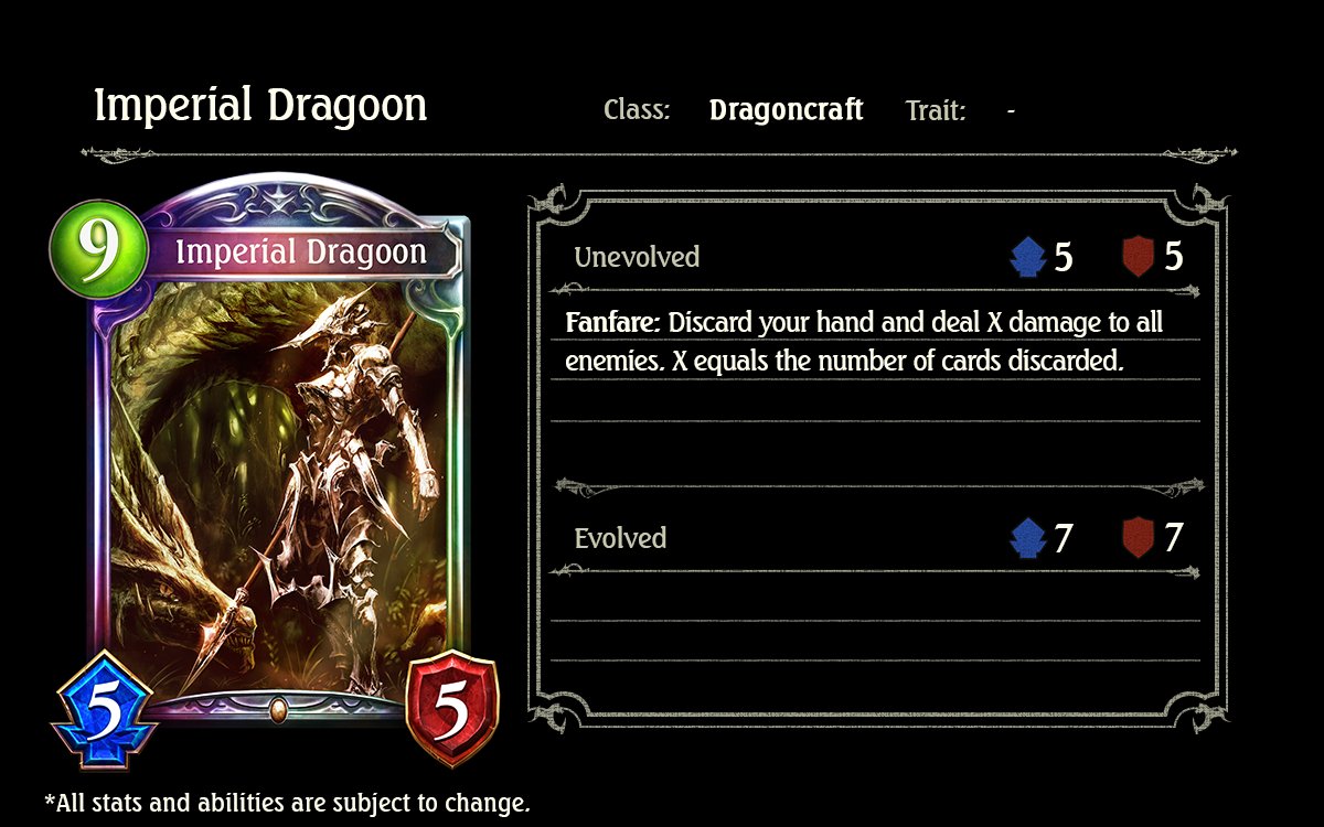 Imperial Dragoon; Shadowverse, Cygames, Rise of Bahamut