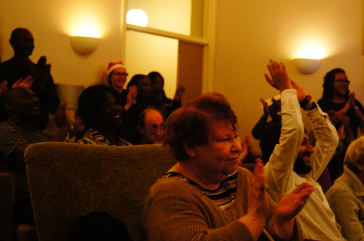 BardsTheatre's tweet photo. Fantastic audience @Official_OHG We are feeling #festive with our new musical 'A Walk in Winter' https://t.co/QS4xVS6HB7