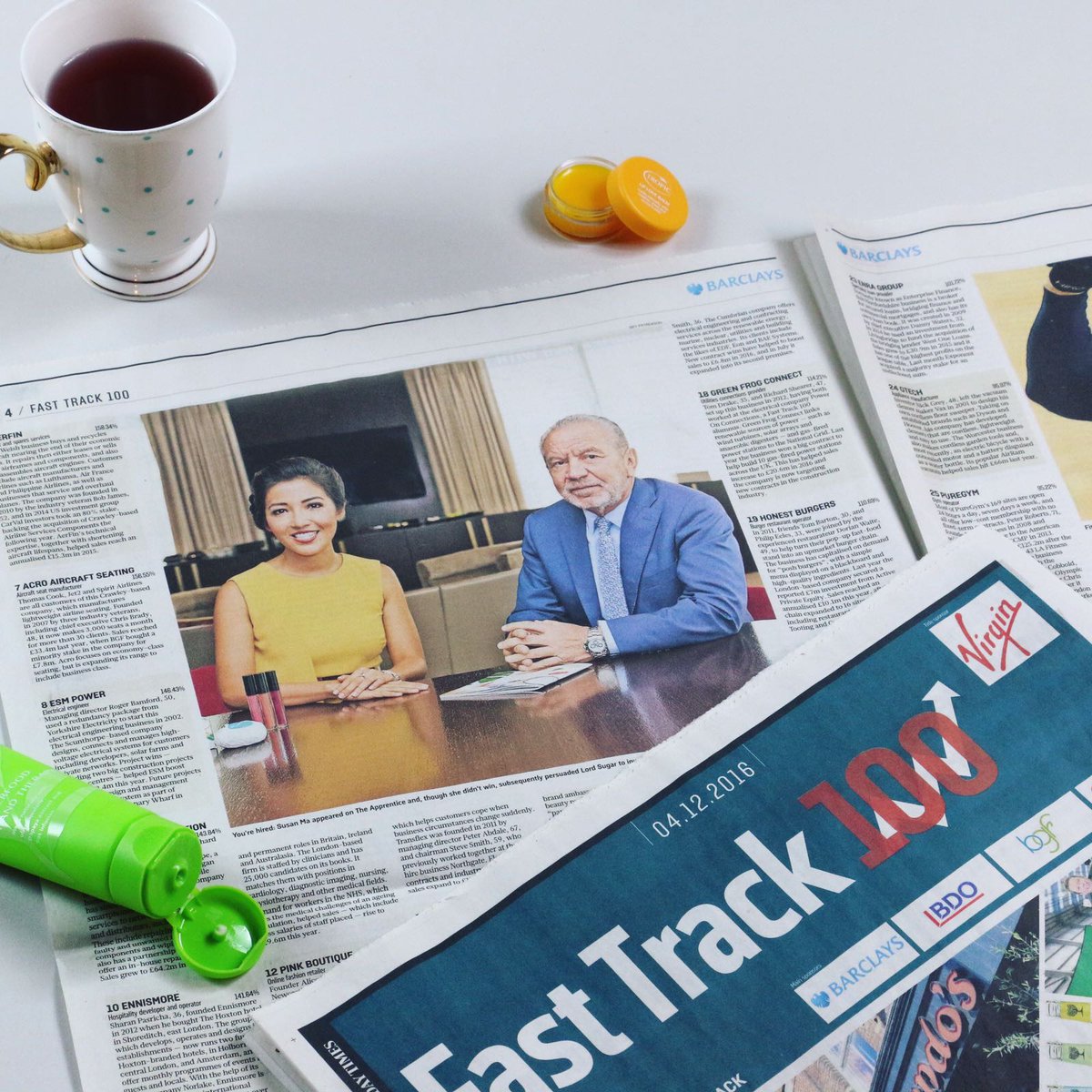 susanma's tweet photo. THANK YOU to our inspirational #TropicAmbassadors who helped us become the fastest growing UK beauty brand! #FastTrack100 #businessgoals 🍾 https://t.co/gFL2VtLd7E