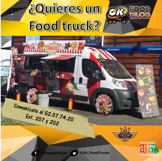 ¿Quieres un #Foodtruck?
Adquierelo con nosotros tenemos excelentes formas de pagos y la mejor calidad en productos