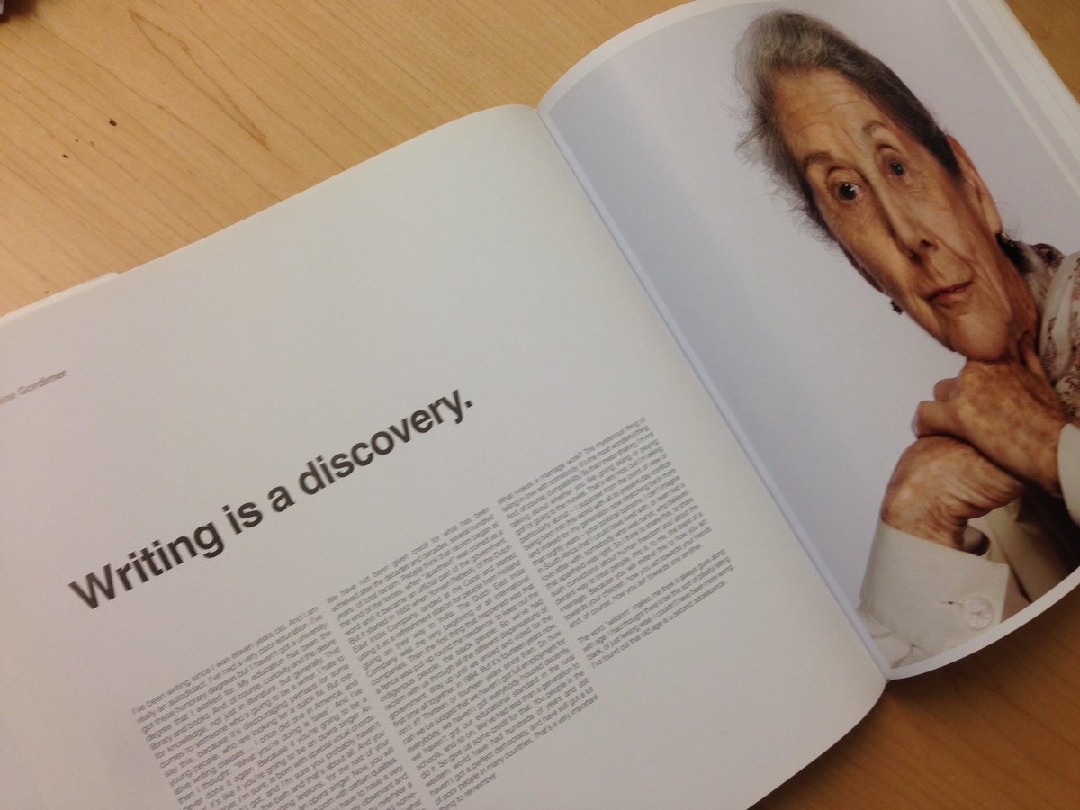 HalGregersen's tweet photo. To write or lead, be alive with "extreme alertness - eyes wide open - ears wide open" Nadine Gordimer @MITLeadership #livethequestion https://t.co/8I5kMtvPqd