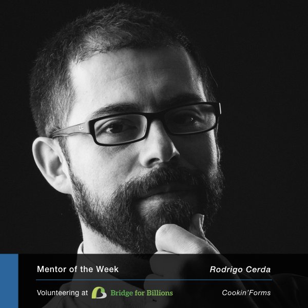 Bridge4Billions's tweet image. Our #mentor of the week @rodriacero, mentor to @cookinforms , loves #empowering people who can transform the world in a #positive manner.