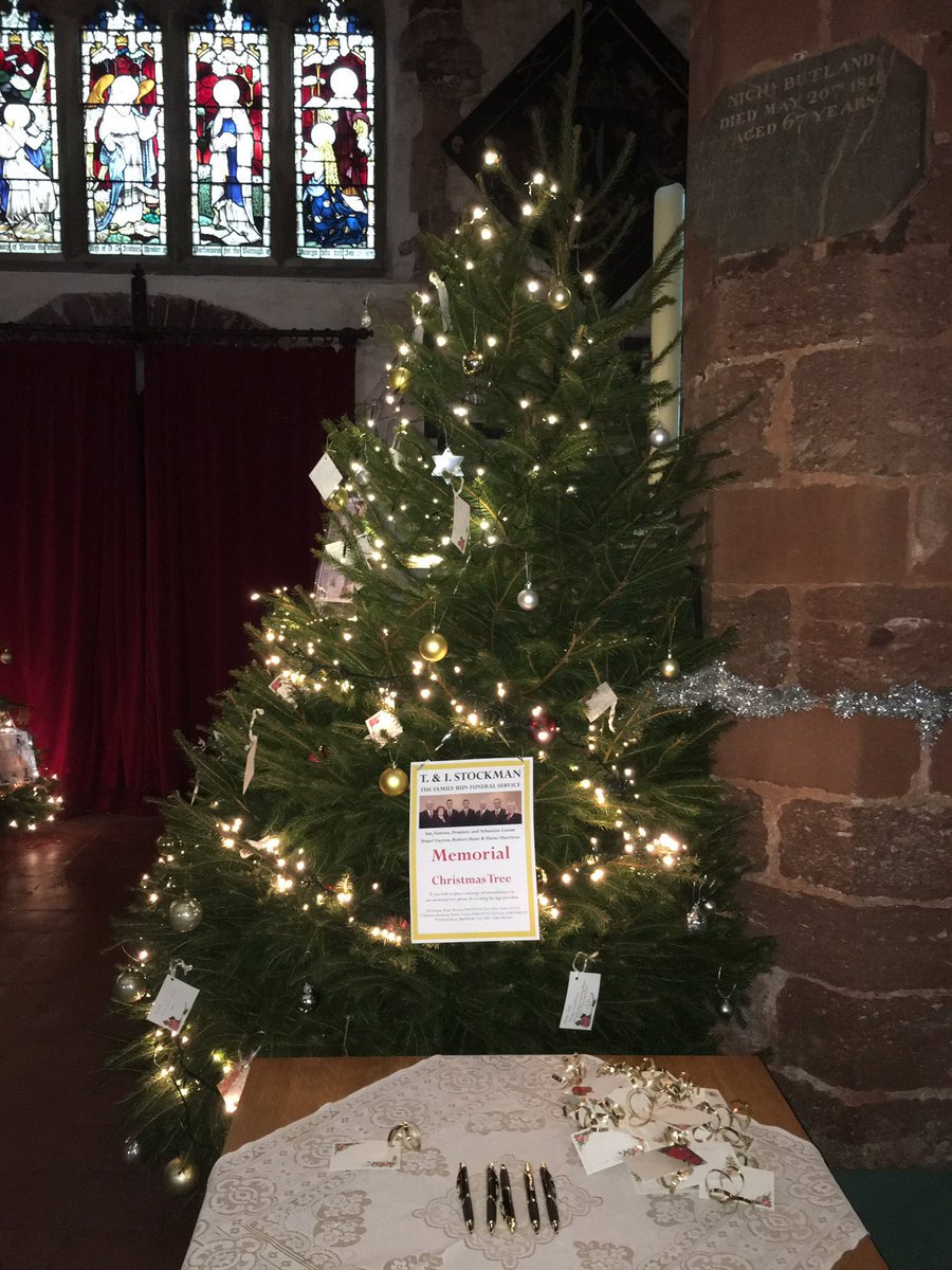 Our Christmas memorial tree 🎄 in Paignton Parish Church #memories #remembrance A nice way for people to remember their loved ones.