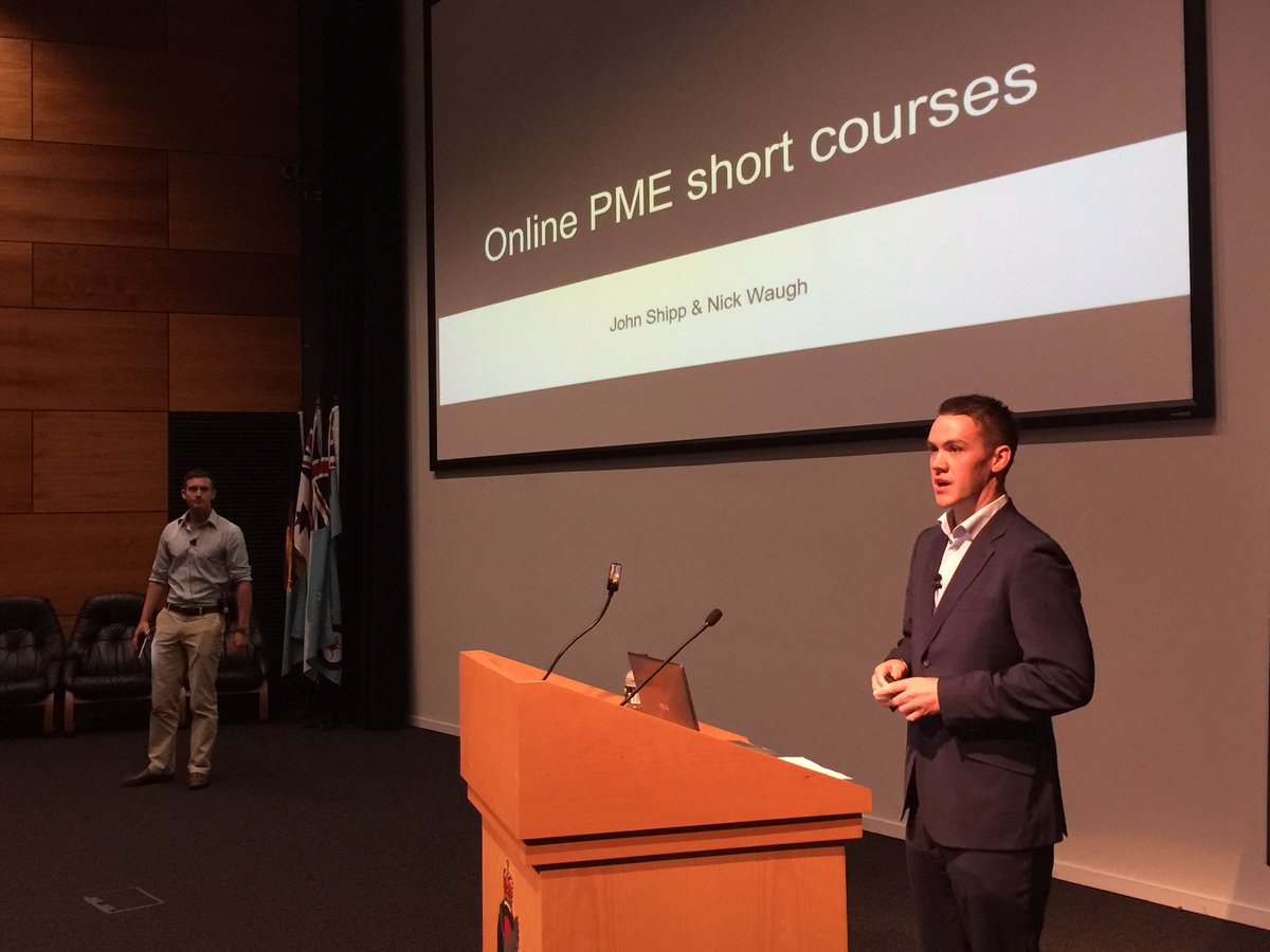 What are your thoughts on Nick &amp; John's #DEFIdea? Online short courses the way to go? Interesting #IdeaPitch <a href="/7th_RAR/">7RAR</a> #DEFAustralia