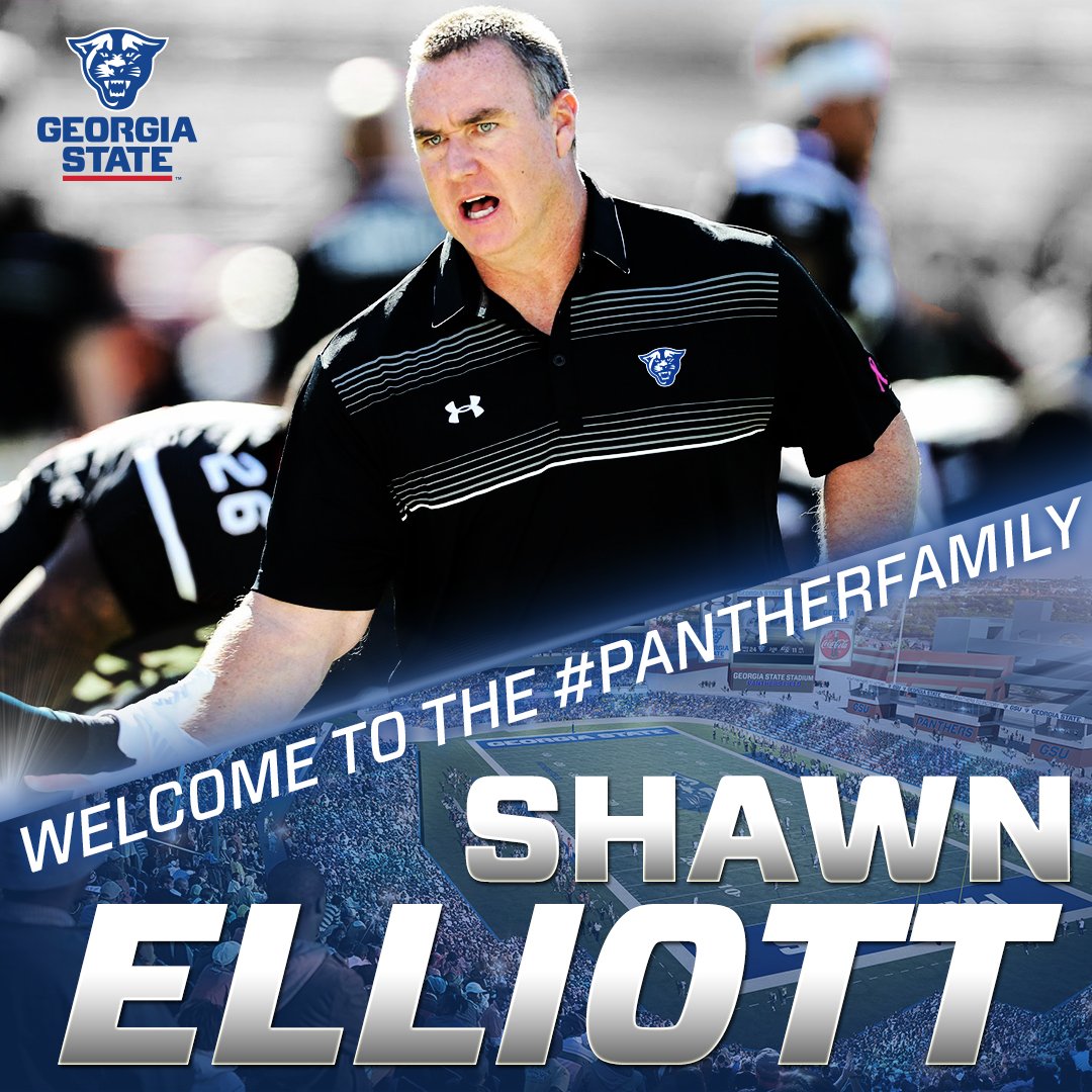 GSUPanthers's tweet image. We are proud to welcome @ShawnElliottUSC to the #PantherFamily.