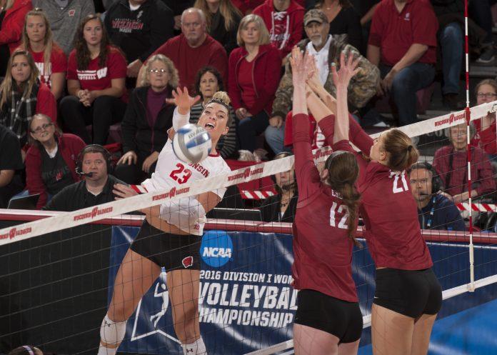 NCAAVolleyball's tweet photo. Here's everything you need to know about tomorrow's eight Regional semi matches: https://t.co/El6Tk3Xxa6 #NCAAVB https://t.co/y0hDOx2TPw