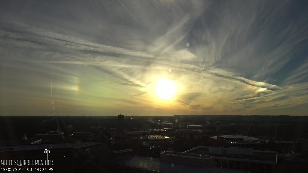 Even better as the sun creeps toward the horizon above #WKU.