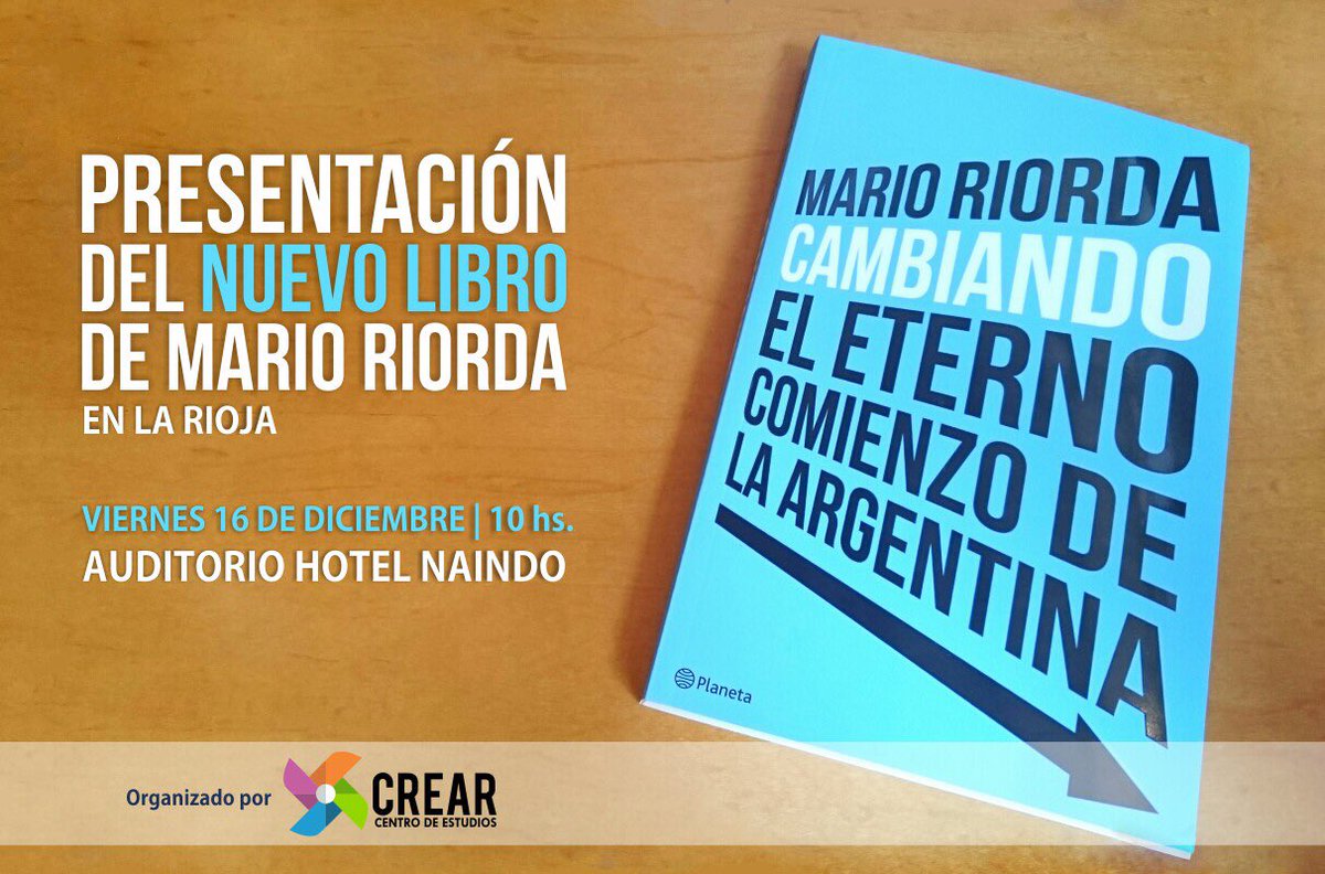 maRIOrioRDA's tweet photo. El viernes 16 en La Rioja. Nos vamos al calor a presentar el libro y a empezar a despedir el año. Y es un placer. Gracias @CentroCrearLR https://t.co/RLLBJqRa7q