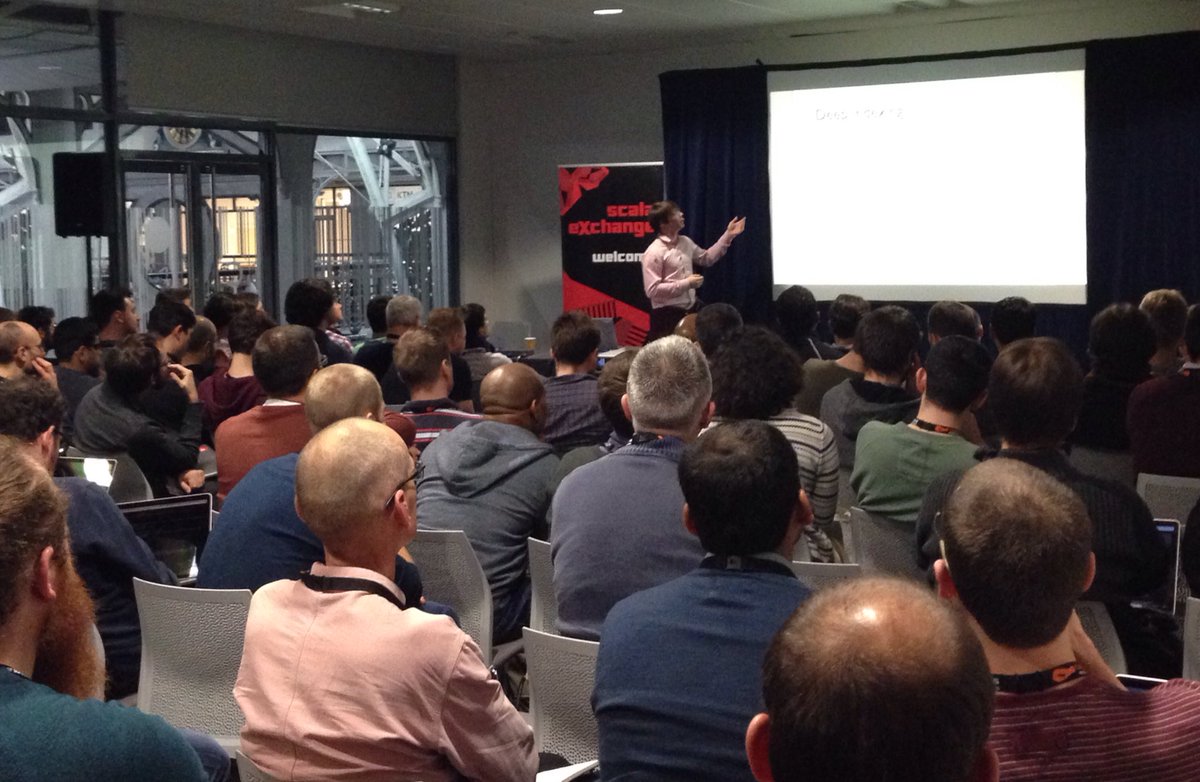 SophieAtSM's tweet image. Happening NOW at #scalaX [room 3]: @JulienTruffaut explores the use of #optics in creating #JSONPath